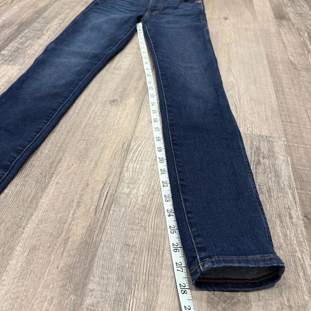 Madewell 10” High Rise Skinny Dark Blue Women's Jeans - 24 - Picture 5 of 10